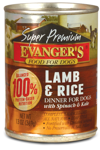 Evangers Super Premium Lamb and Rice Canned Dog Food