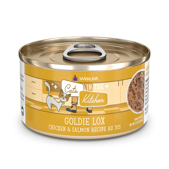 Weruva Goldie Lox Chicken and Salmon Recipe Au Jus Canned Cat Food
