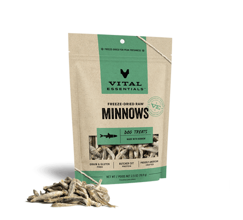 Vital Essentials Freeze Dried Raw Minnows Dog Treats