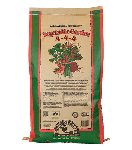 meherrin fertilizer garden plant food Down to Earth Vegetable Garden 4-4-4 Fertilizer - Morristown, NJ
