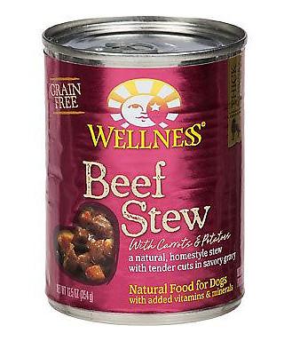 Wellness Grain Free Natural Beef Stew with Carrots & Potato Wet Canned Dog Food