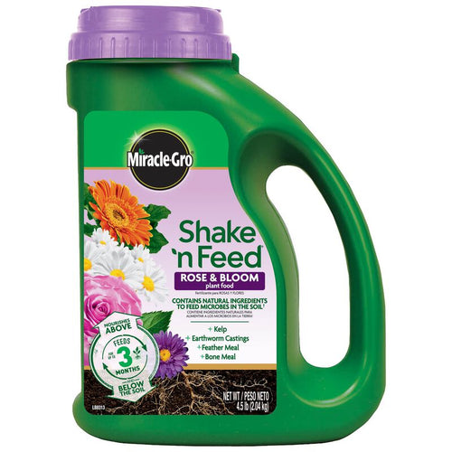 miracle gro plant food vs fertilizer Miracle-Gro® Shake 'N Feed Rose & Bloom Plant Food 4.5 Lb. - Morristown, NJ