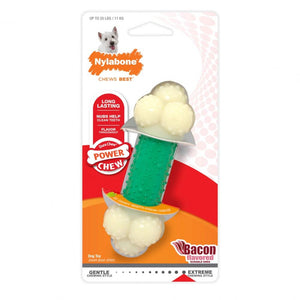 Nylabone DuraChew Double Action Chew Bacon Flavor Dog Toy
