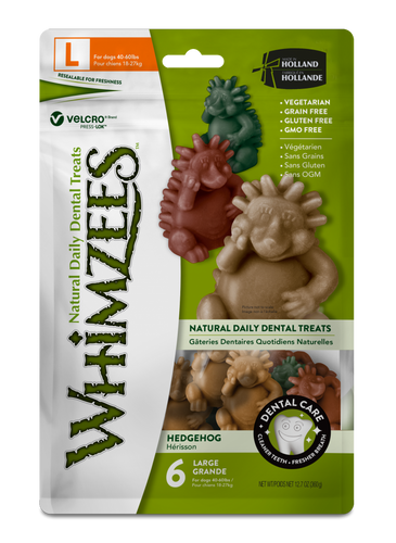 Whimzees Hedgehog Dental Chew Dog Treats