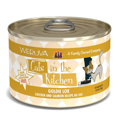 Weruva Goldie Lox Chicken and Salmon Recipe Au Jus Canned Cat Food