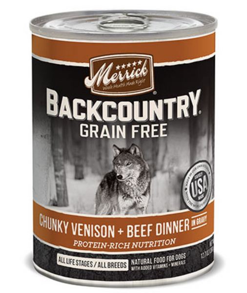 amazon merrick venison dog food Merrick Backcountry Grain Free Chunky Venison and Beef Canned Dog Food -  Morristown, NJ