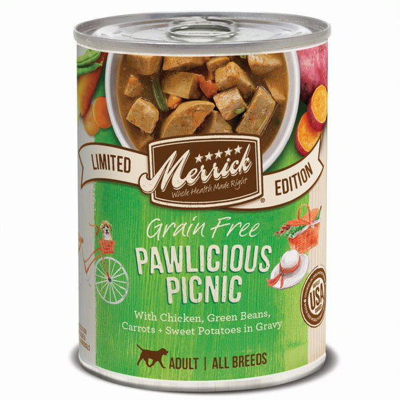 Merrick Grain Free Summer Seasonals Pawlicious Picnic Canned Dog Food