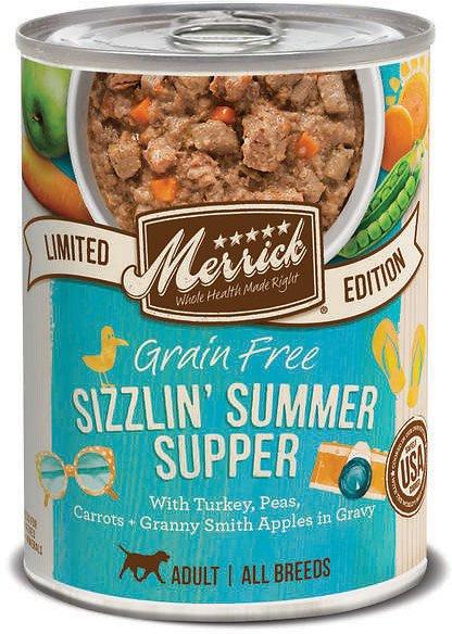 Merrick Grain Free Summer Seasonals Sizzlin' Summer Supper Canned Dog Food