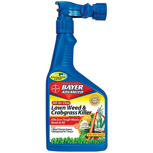 Bayer Advanced All-in-One Lawn Weed and Crabgrass Killer Power Sprayer ...