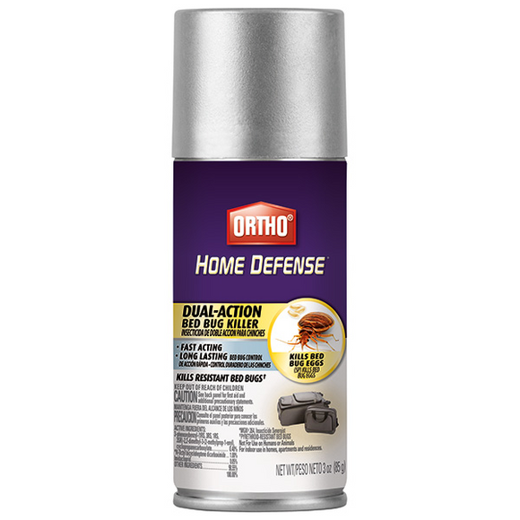 ORTHO HOME DEFENSE MAX DUAL-ACTION BED BUG KILLER AEROSOL