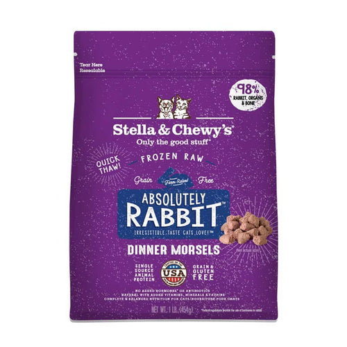 Stella Chewy's Absolutely Rabbit Frozen Raw Dinner Morsels Cat