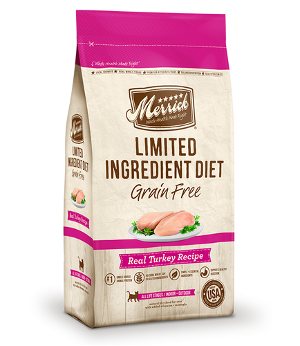 Merrick Limited Ingredient Diet Grain Free Real Turkey Recipe Dry Cat Food