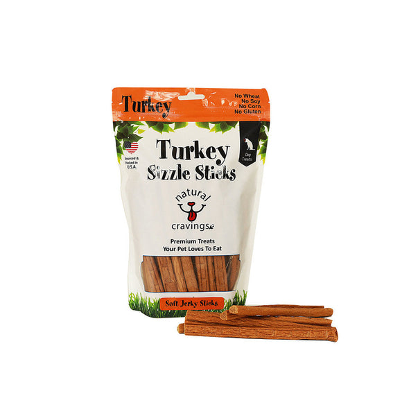 Natural Cravings USA Turkey Sizzle Sticks Treat