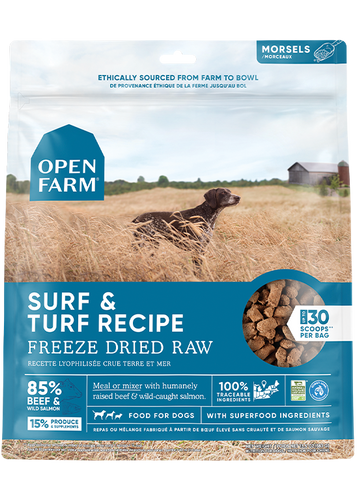 Open Farm Surf & Turf Freeze Dried Raw Dog Food