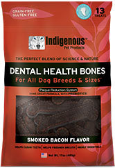 Indigenous Pet Products Dental Health Bones — Smoked Bacon Flavor