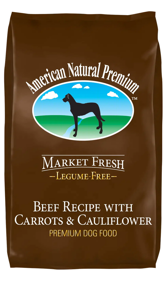 American Natural Premium Market Fresh Legume-Free Beef Recipe with Carrots & Cauliflower Premium Dog Food